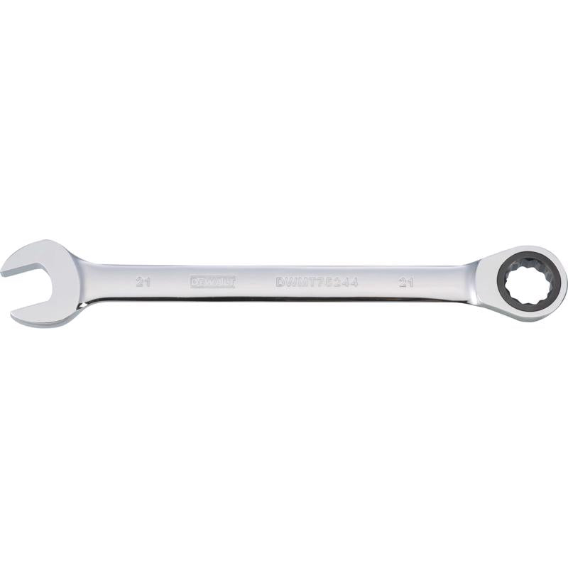 DeWalt 21 mm X 21 mm Metric Ratcheting Combination Wrench 11-7/32 in. L