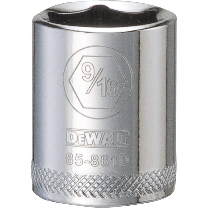 DeWalt 9/16 in. X 1/4 in. drive SAE 6 Point Socket