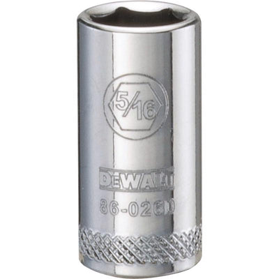 DeWalt 5/16 in. X 1/4 in. drive SAE 6 Point Socket