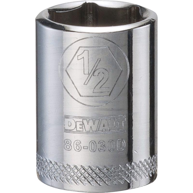 DeWalt 1/2 in. X 1/4 in. drive SAE 6 Point Socket