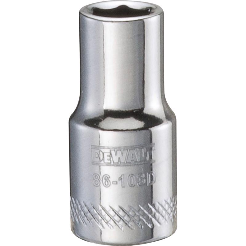 DeWalt 6 mm X 1/4 in. drive Metric 6 Point Socket