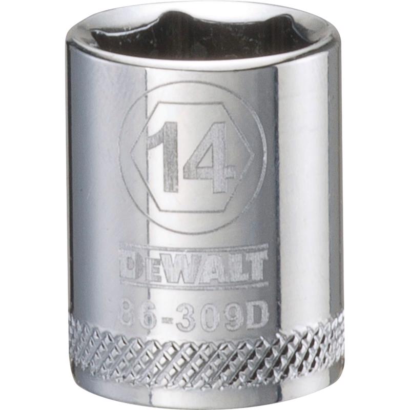 DeWalt 14 mm X 3/8 in. drive Metric 6 Point Socket