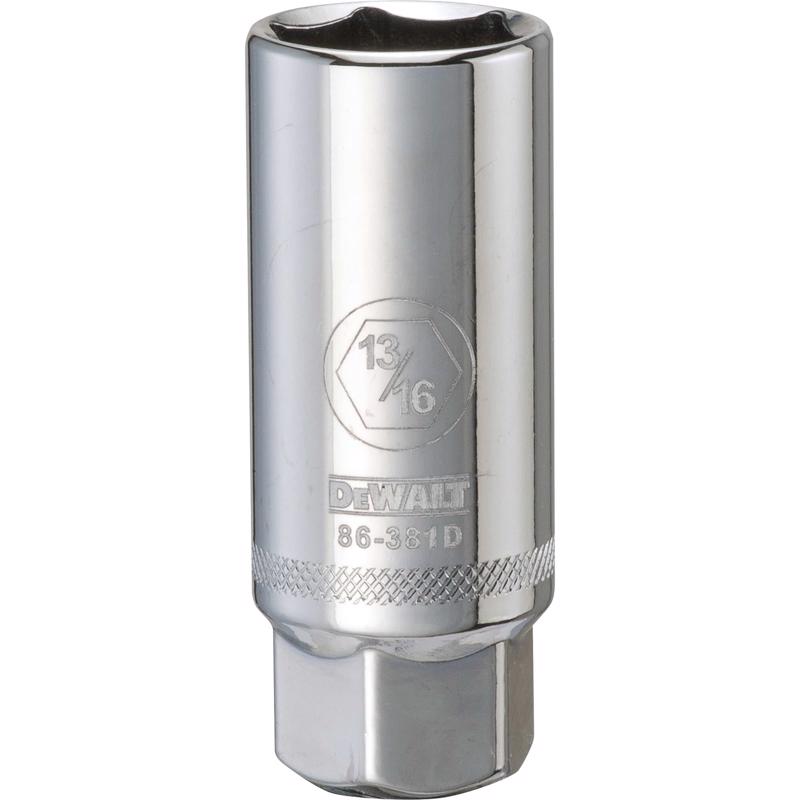 DeWalt 13/16 in. X 3/8 in. drive SAE 6 Point Spark Plug Socket
