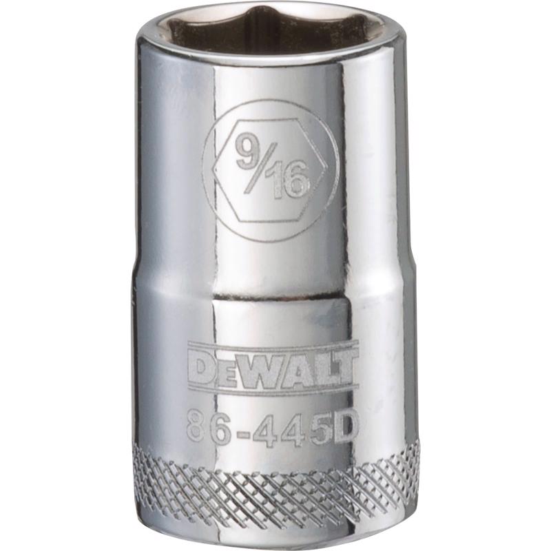 DeWalt 9/16 in. X 1/2 in. drive SAE 6 Point Socket