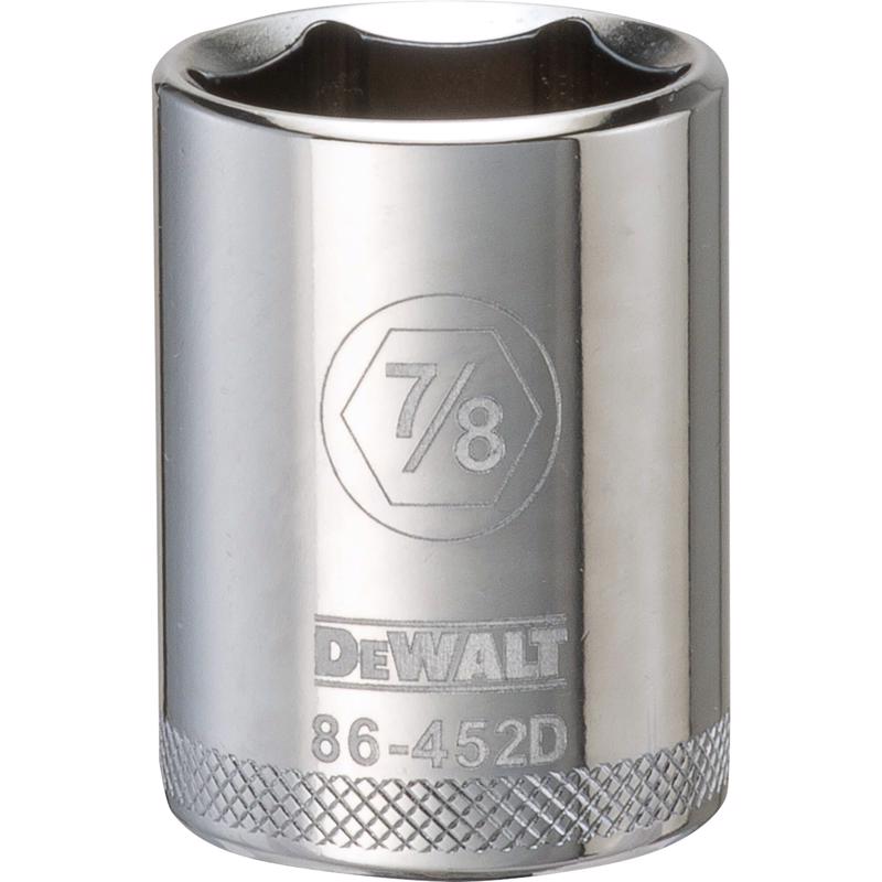 DeWalt 7/8 in. X 1/2 in. drive SAE 6 Point Socket