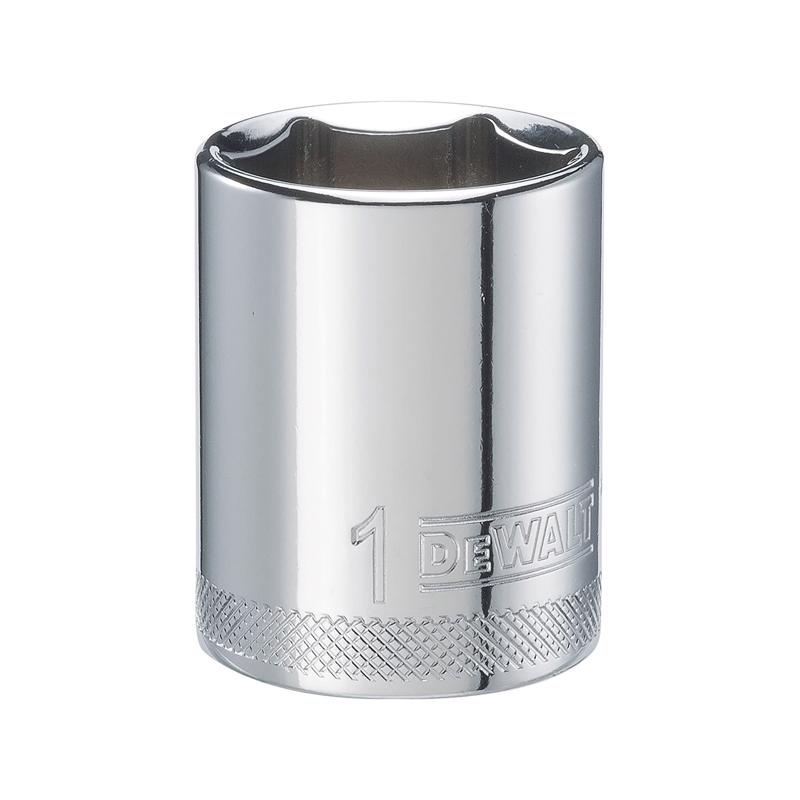 DeWalt 1 in. X 1/2 in. drive SAE 6 Point Socket