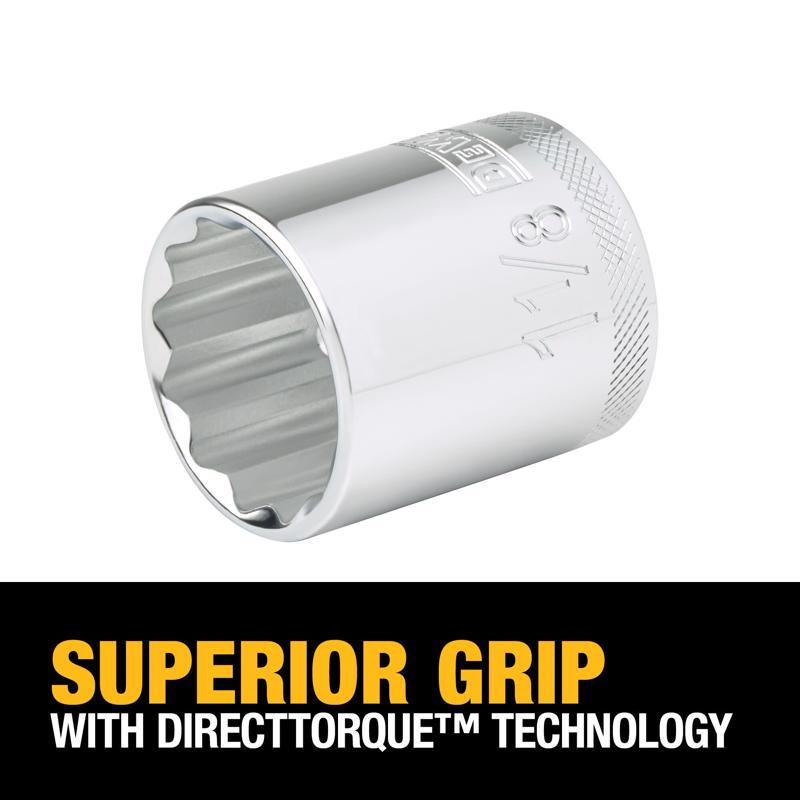 DeWalt 1-1/8 in. X 1/2 in. drive SAE 12 Point Socket