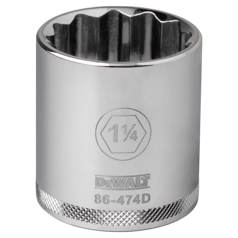 DeWalt 1-1/4 in. X 1/2 in. drive SAE 12 Point Socket