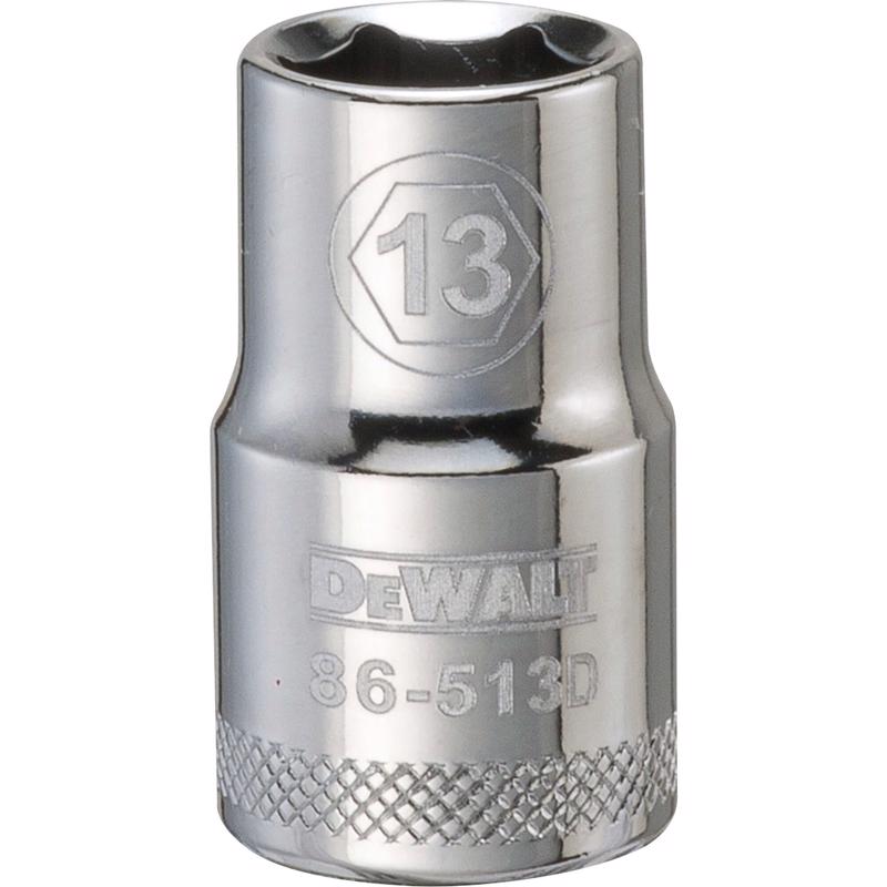 DeWalt 13 mm X 1/2 in. drive Metric 6 Point Socket