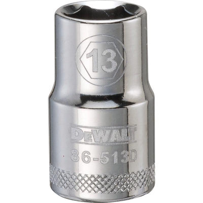 DeWalt 13 mm X 1/2 in. drive Metric 6 Point Socket