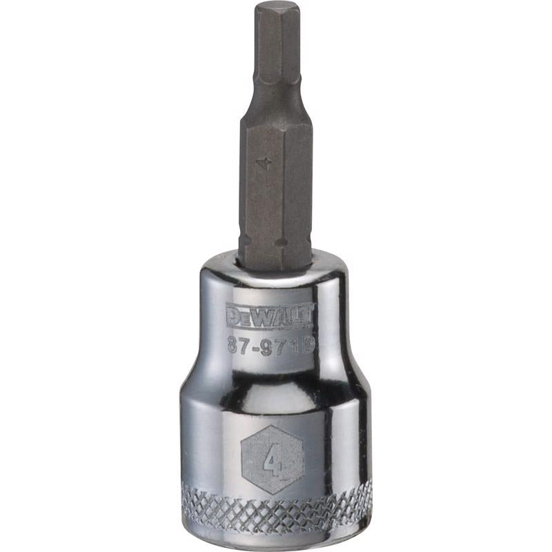 DeWalt 4 mm X 3/8 in. drive Metric Hex Bit Socket