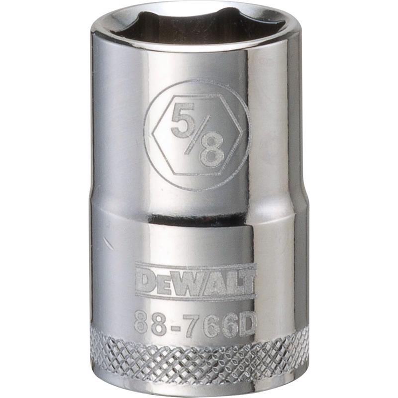 DeWalt 5/8 mm X 1/2 in. drive SAE 6 Point Socket