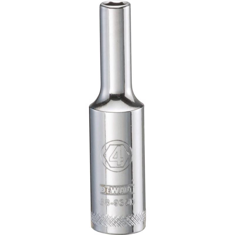 DeWalt 4 mm X 1/4 in. drive Metric 6 Point Deep Socket