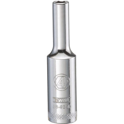 DeWalt 4 mm X 1/4 in. drive Metric 6 Point Deep Socket