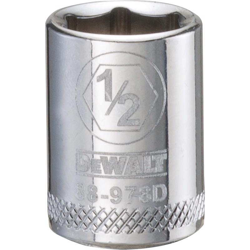 DeWalt 1/2 in. X 3/8 in. drive SAE 6 Point Socket