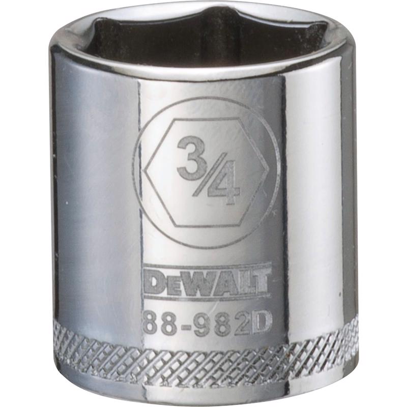 DeWalt 3/4 in. X 3/8 in. drive SAE 6 Point Socket