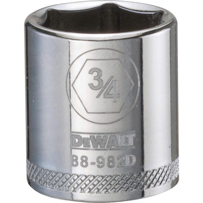 DeWalt 3/4 in. X 3/8 in. drive SAE 6 Point Socket
