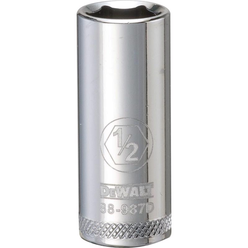 DeWalt 1/2 in. X 3/8 in. drive SAE 6 Point Deep Socket