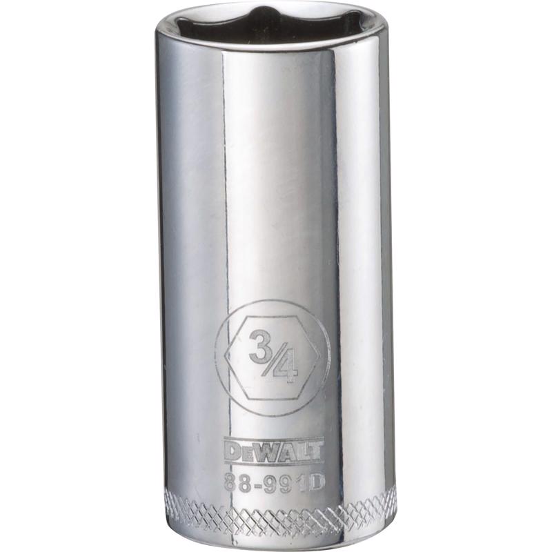 DeWalt 3/4 in. X 3/8 in. drive SAE 6 Point Deep Socket