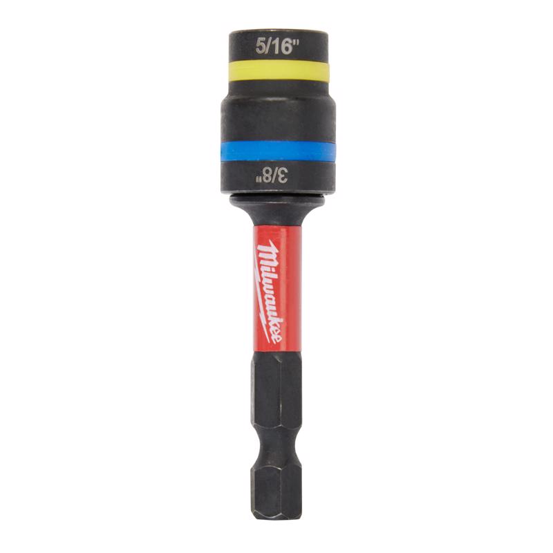Milwaukee Quik-Clear 5/16 and 3/8 in. X 2.513 in. L Steel Magnetic Nut Driver