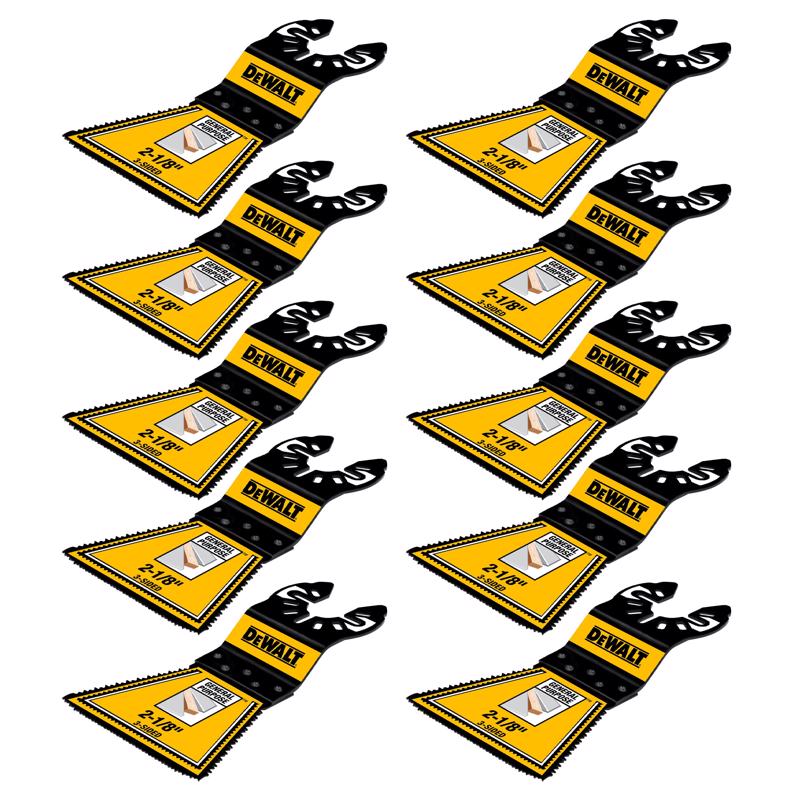 DEWALT 2-1/8 in. Bi-Metal 3-Sided Oscillating Blade 10 pk
