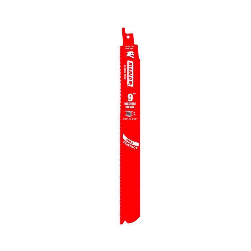 Diablo 9 in. Bi-Metal Reciprocating Saw Blade 14/18 TPI