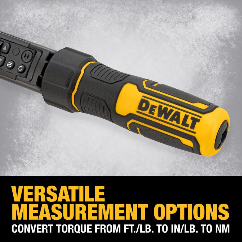DeWalt Drive Digital Torque Wrench 3/8 in. L