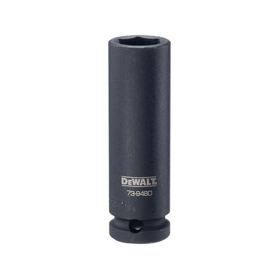 DeWalt 16 mm X 1/2 in. drive Metric 6 Point Deep Impact Socket
