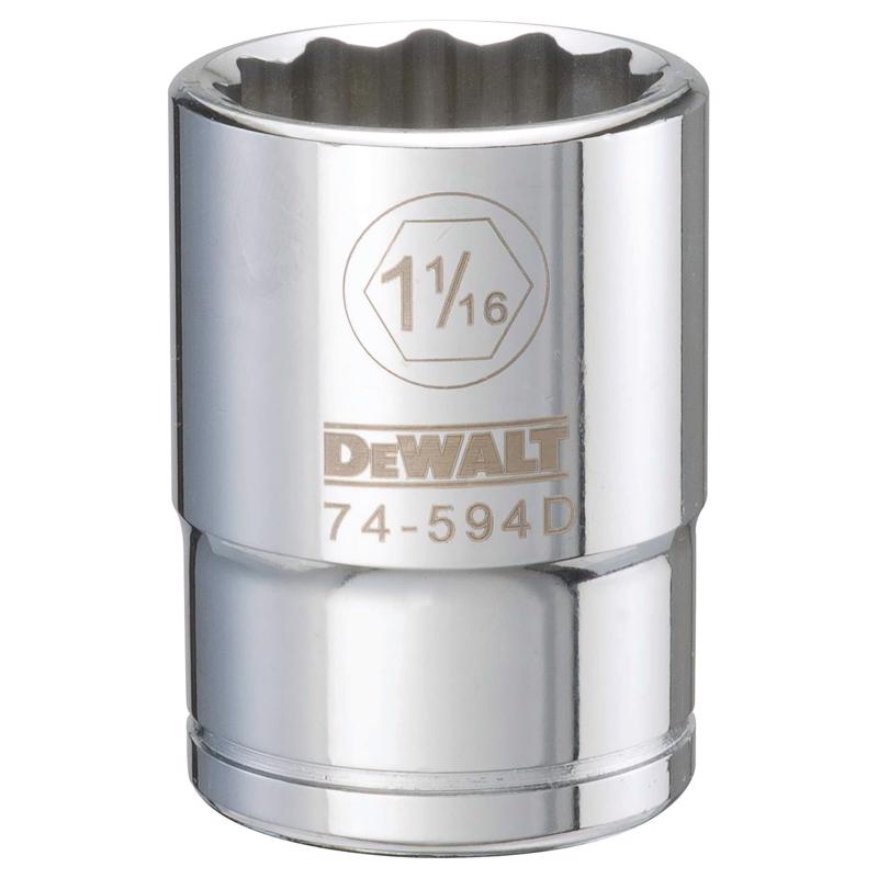 DeWalt 1-1/16 in. X 3/4 in. drive SAE 12 Point Socket
