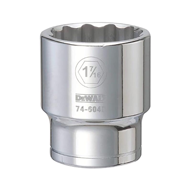 DeWalt 1-7/16 in. X 3/4 in. drive SAE 12 Point Socket
