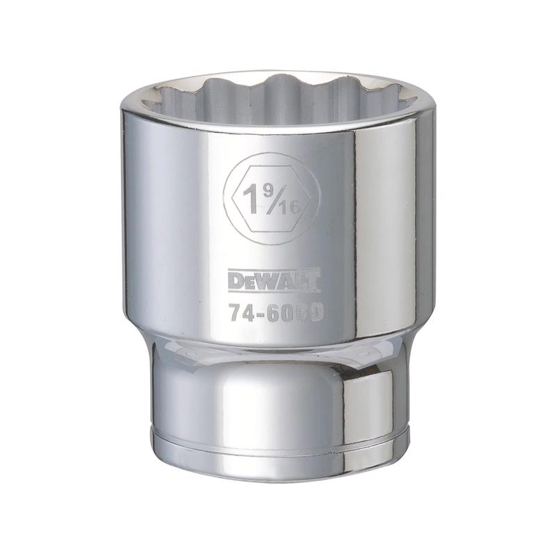 DeWalt 1-9/16 in. X 3/4 in. drive SAE 12 Point Socket