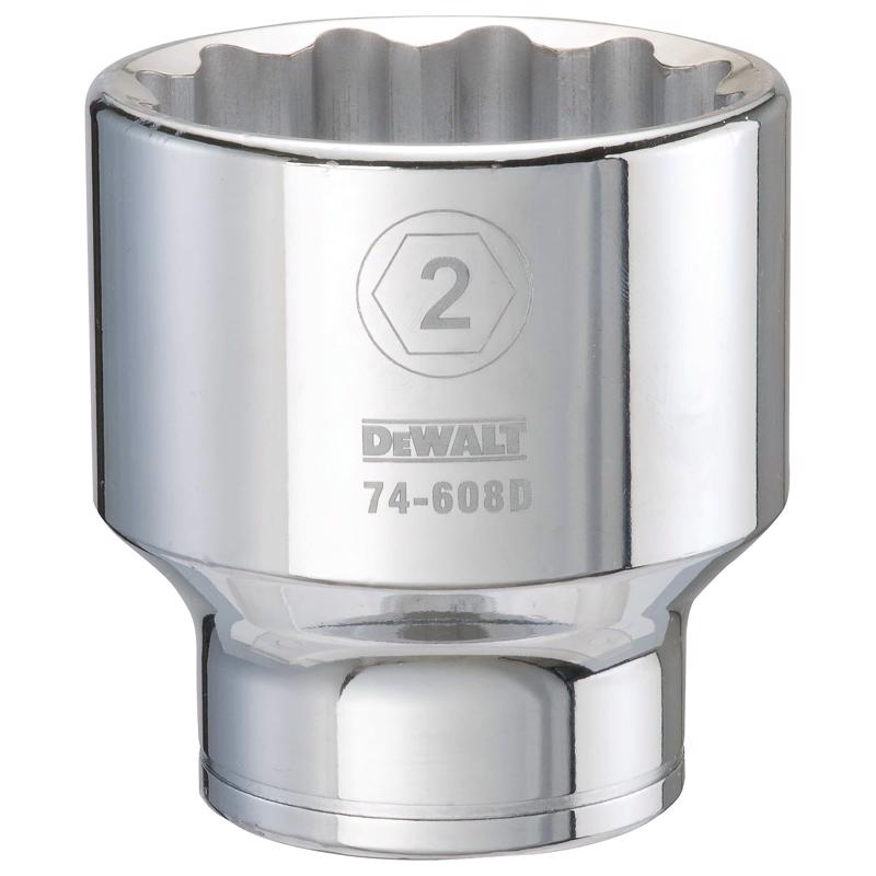 DeWalt 2 in. X 3/4 in. drive SAE 12 Point Socket