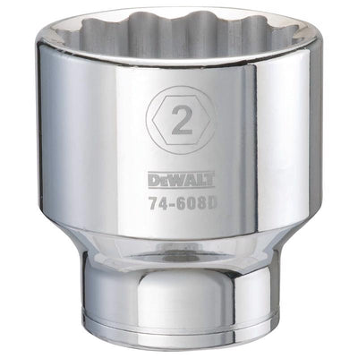 DeWalt 2 in. X 3/4 in. drive SAE 12 Point Socket