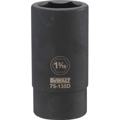 DeWalt 1-3/16 in. X 3/4 in. drive SAE 6 Point Deep Impact Socket