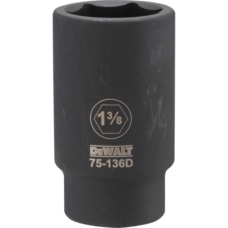 DeWalt 1-3/8 in. X 3/4 in. drive SAE 6 Point Impact Socket