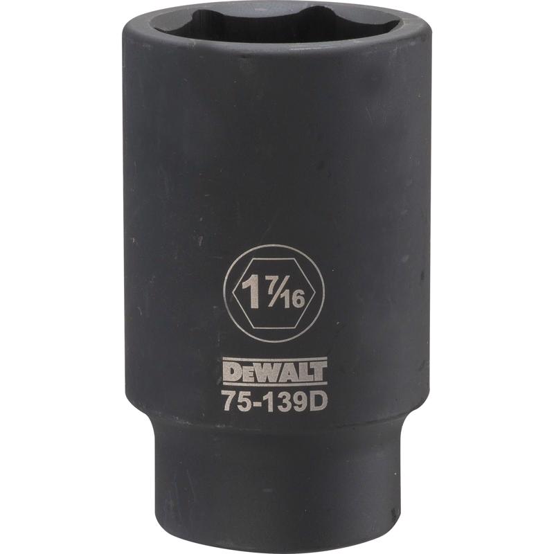 DeWalt 1-7/16 in. X 3/4 in. drive SAE 6 Point Deep Impact Socket