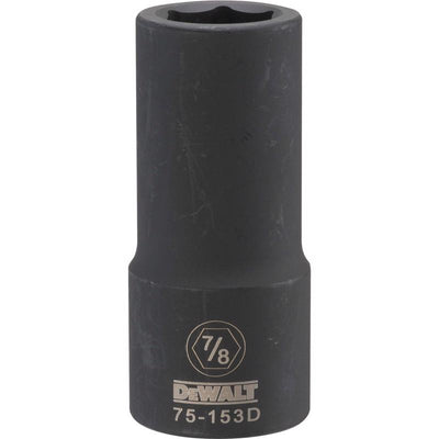 DeWalt 7/8 in. X 3/4 in. drive SAE 6 Point Deep Impact Socket