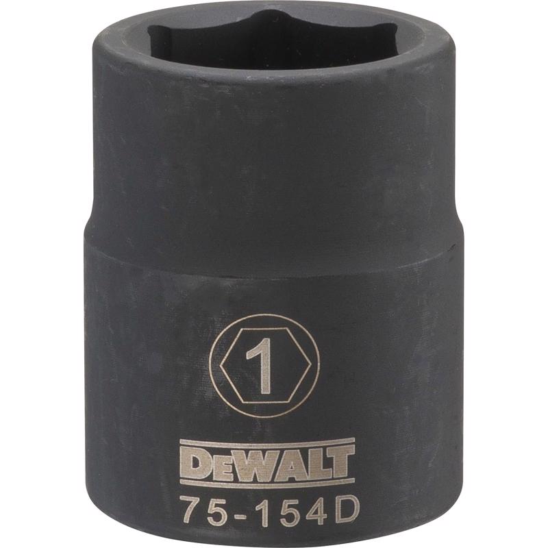 DeWalt 1 in. X 3/4 in. drive SAE 6 Point Impact Socket