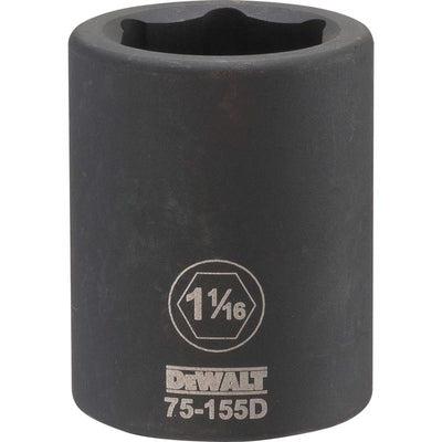 DeWalt 1-1-16 in. X 3/4 in. drive SAE 6 Point Impact Socket