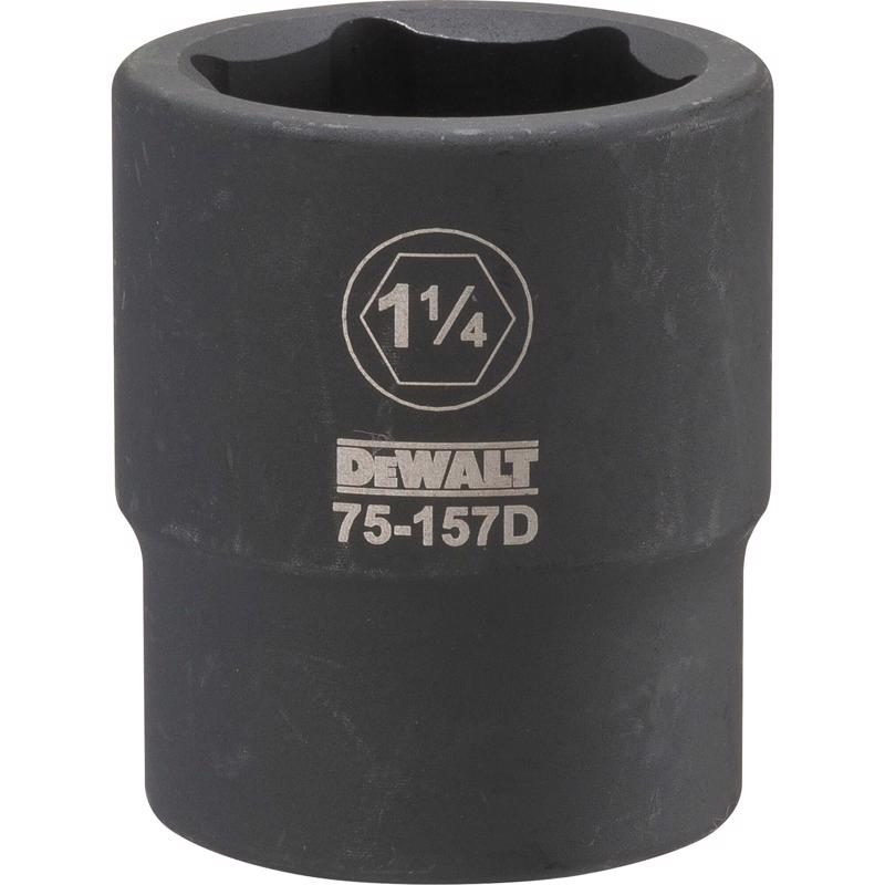 DeWalt 1-1/4 in. X 3/4 in. drive SAE 6 Point Impact Socket
