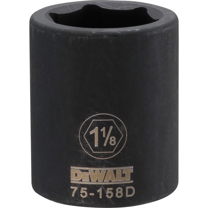 DeWalt 1-1/8 in. X 3/4 in. drive SAE 6 Point Impact Socket