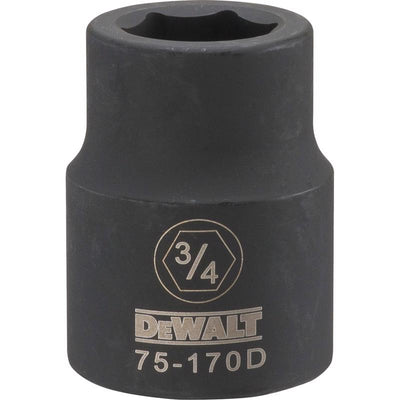 DeWalt 3/4 in. X 3/4 in. drive SAE 6 Point Impact Socket