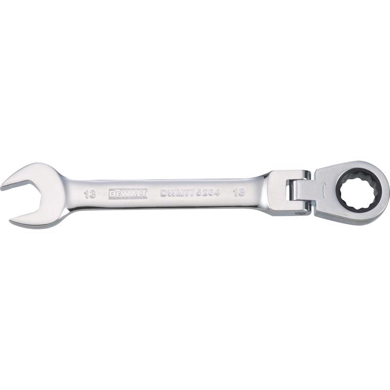 DeWalt 13 mm X 13 mm 12 Point Metric Flex Head Combination Wrench 6.06 in. L