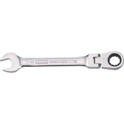 DeWalt 7/16 in. X 7/16 in. 12 Point SAE Flex Head Combination Wrench 5.56 in. L