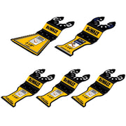 DEWALT Bi-Metal/Carbide Tipped General Purpose 3-Sided Oscillating Blade Set 5 pc