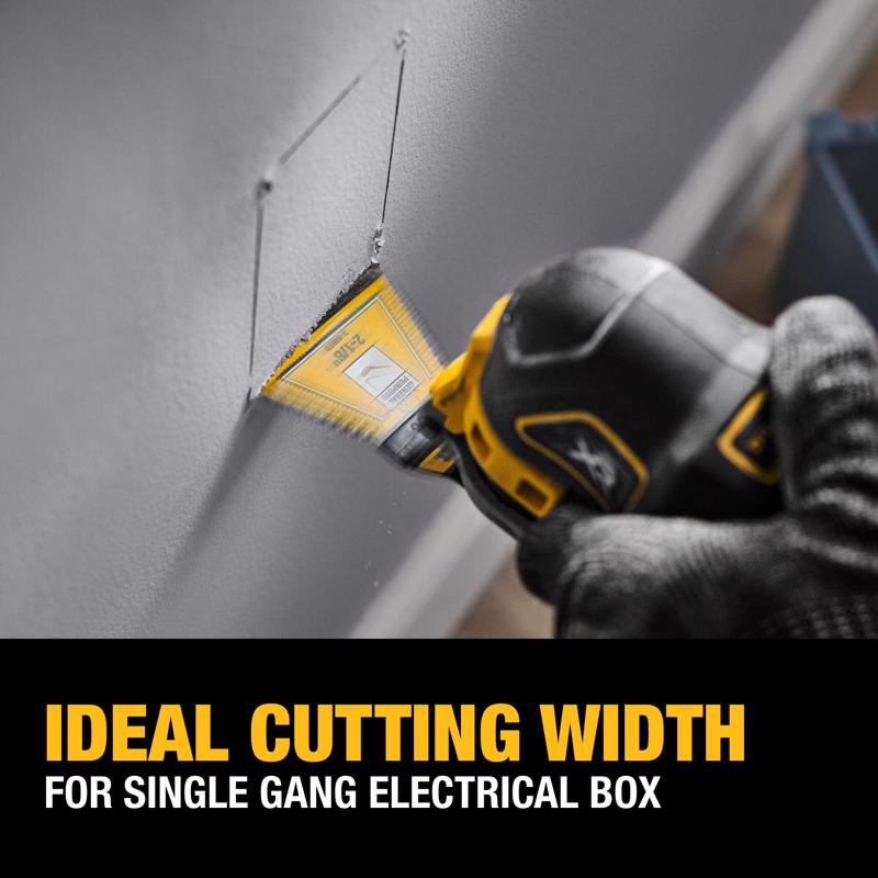 DEWALT 2-1/8 in. W Bi-Metal 3-Sided Oscillating Blade Set 25 pc