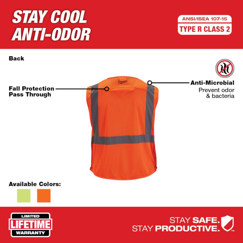 Milwaukee Safety Vest Orange L/XL