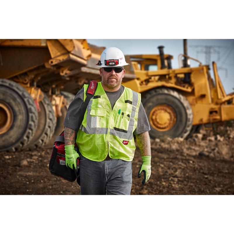Milwaukee Reflective High Visibility Mesh Safety Vest Yellow L/XL