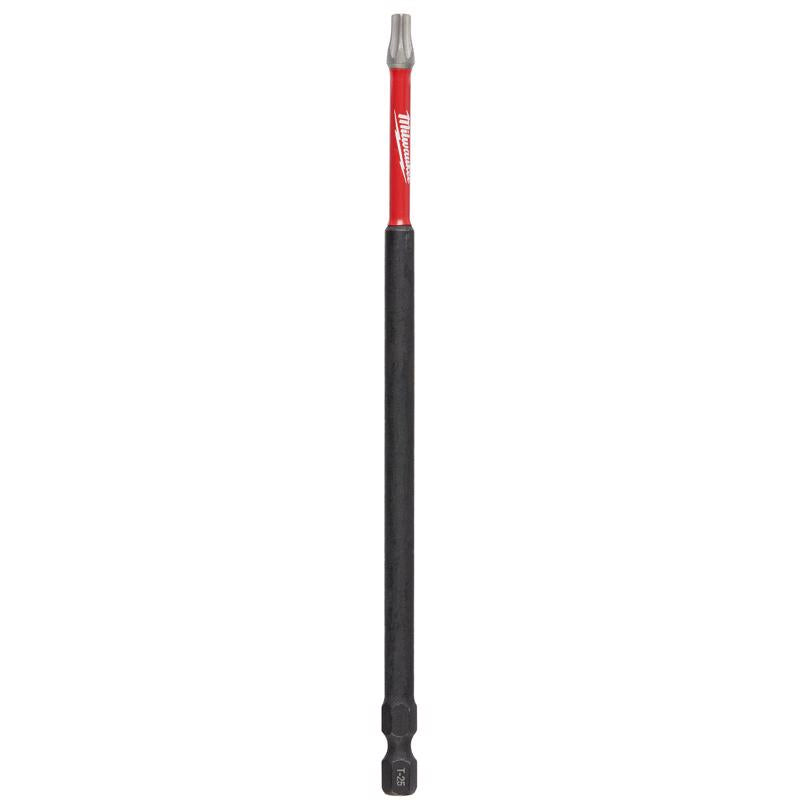 Milwaukee Shockzone Torx T25 Sizes X 6 in. L Impact Bit Alloy Steel