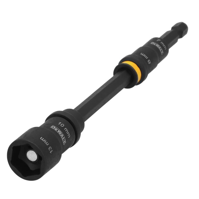 DeWalt Flextorq 7,8,10,13 mm X 6 in. L Black Oxide Double-Ended Nut Driver Set 3 pc